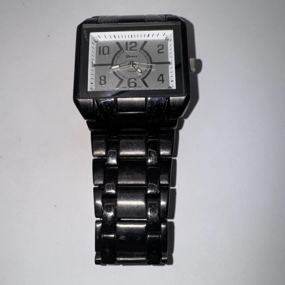 Geneva Platinum 9164 Gun Metal Men's Watch